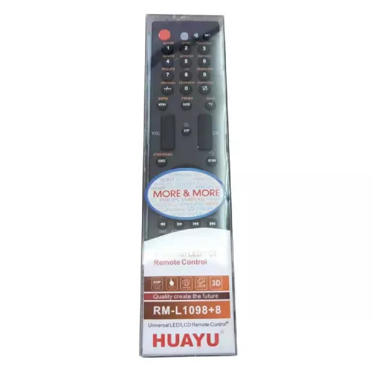 Huayu UNIVERSAL LED/LCD TV Remote Control RM-L1098+8