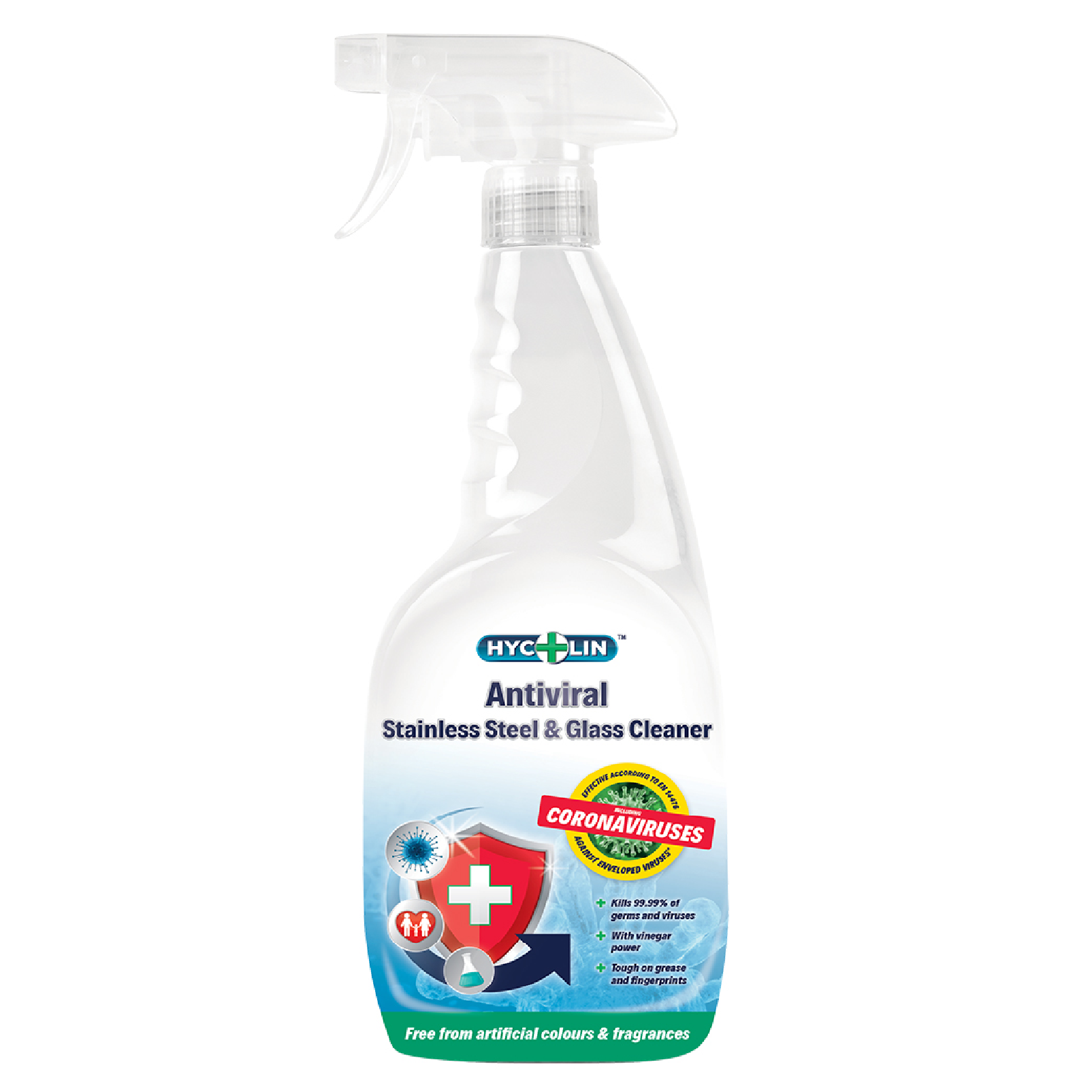 HYCOLIN Antiviral Stainless Steel & Glass Cleaner 750ML