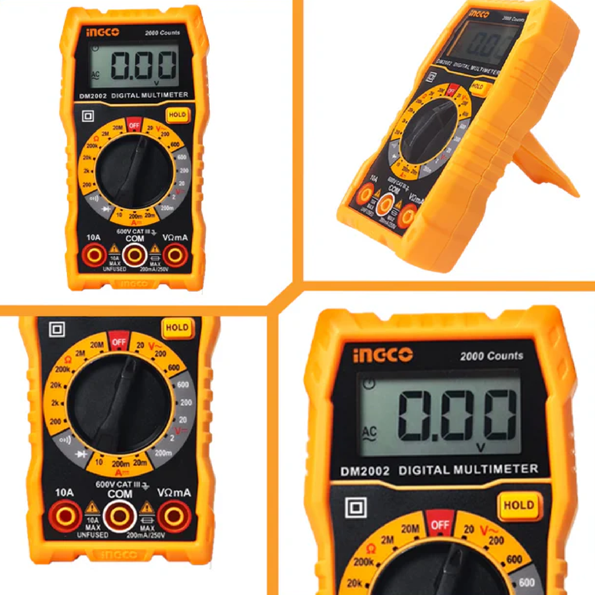 INGCO 600V Digital Multimeter DM2002