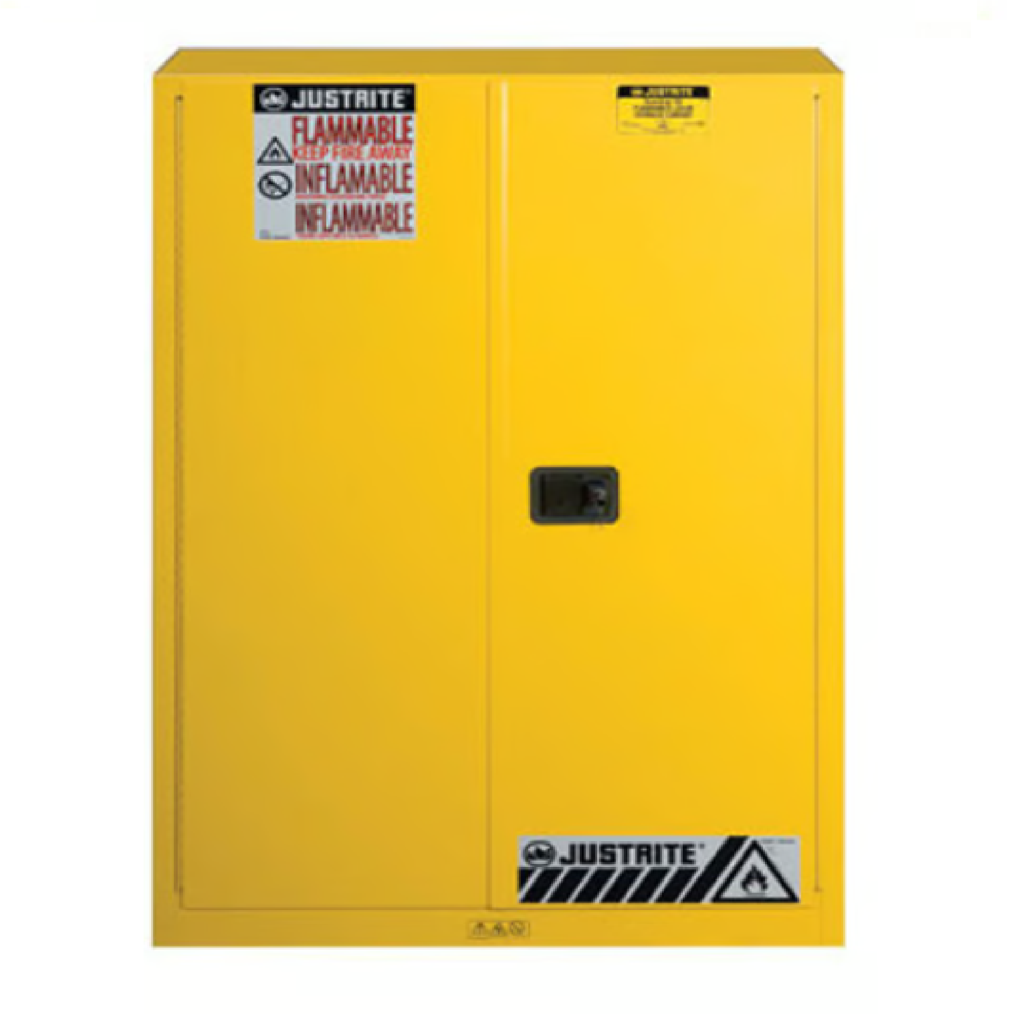 JUSTRITE 894500, Sure-Grip Flammable Safety Cabinet, 45 GAL, 2 Shelves, 2 Doors