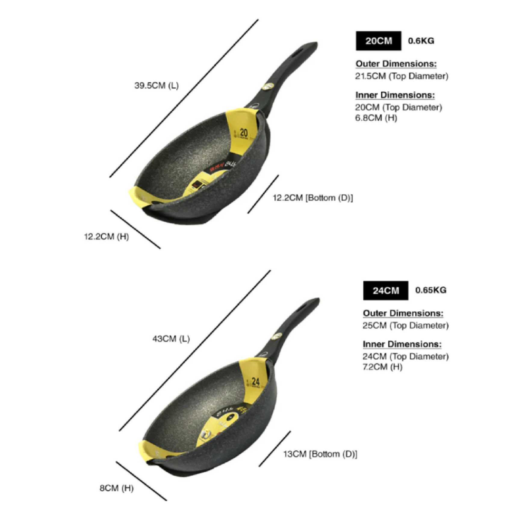 K-ART WOK PAN For Gas Use Only K1474 / 20CM