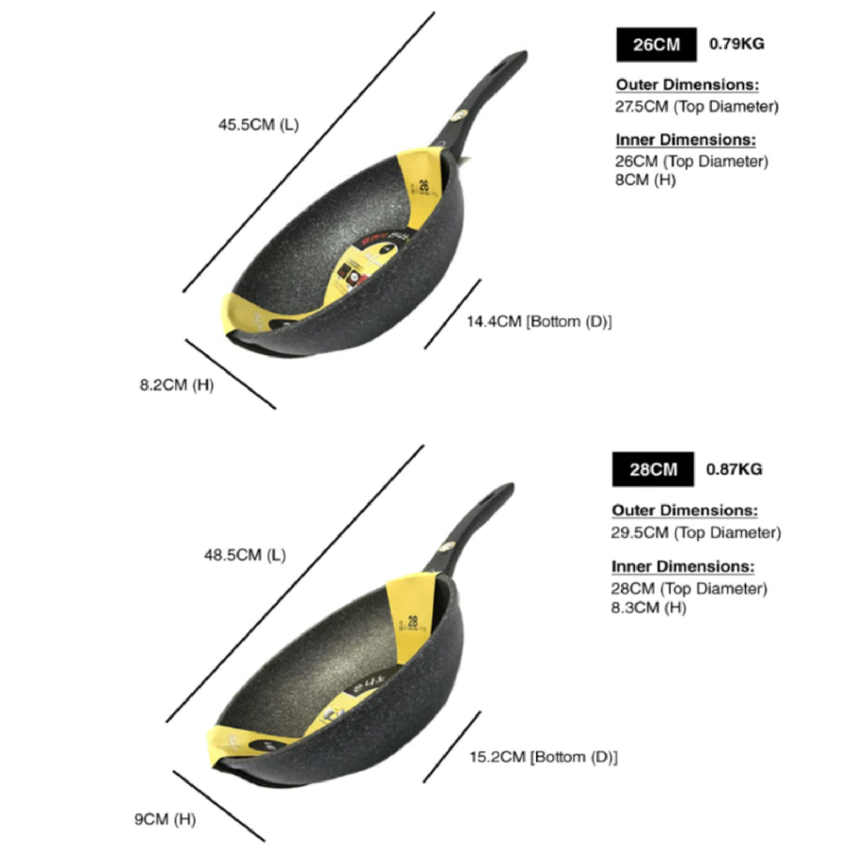 K-ART WOK PAN For Gas Use Only K1498 / 26CM