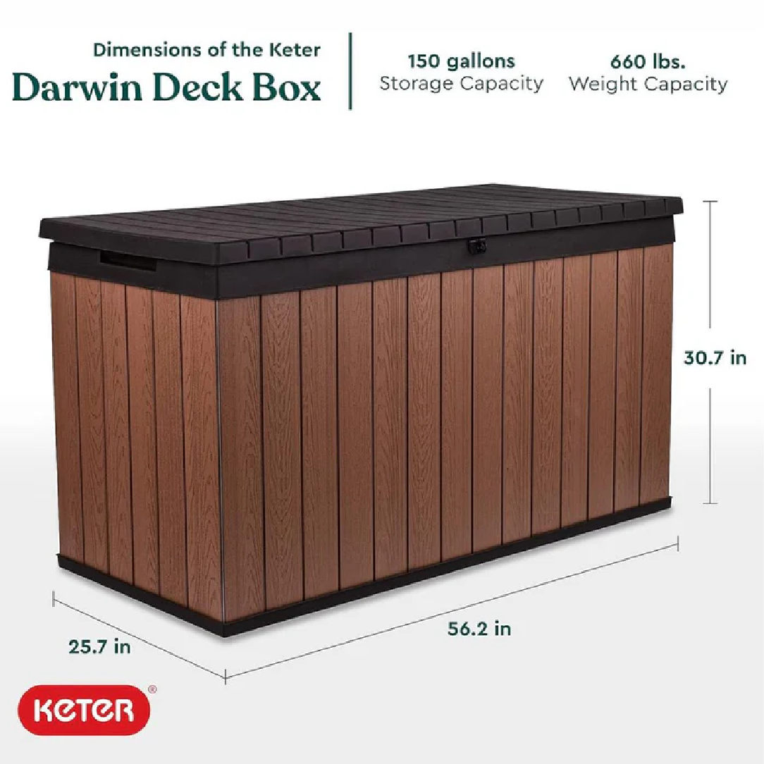 Keter DARWIN Deck Box 570L BROWN
