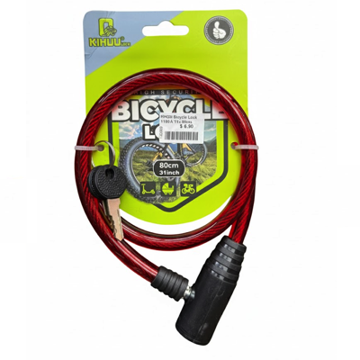 KIHUU Bicycle Lock 80CM Comes With 2 Keys
