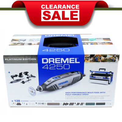 LAST SET LEFT DREMEL 4250 PLATINUM Multi Tool & Accessories Kit