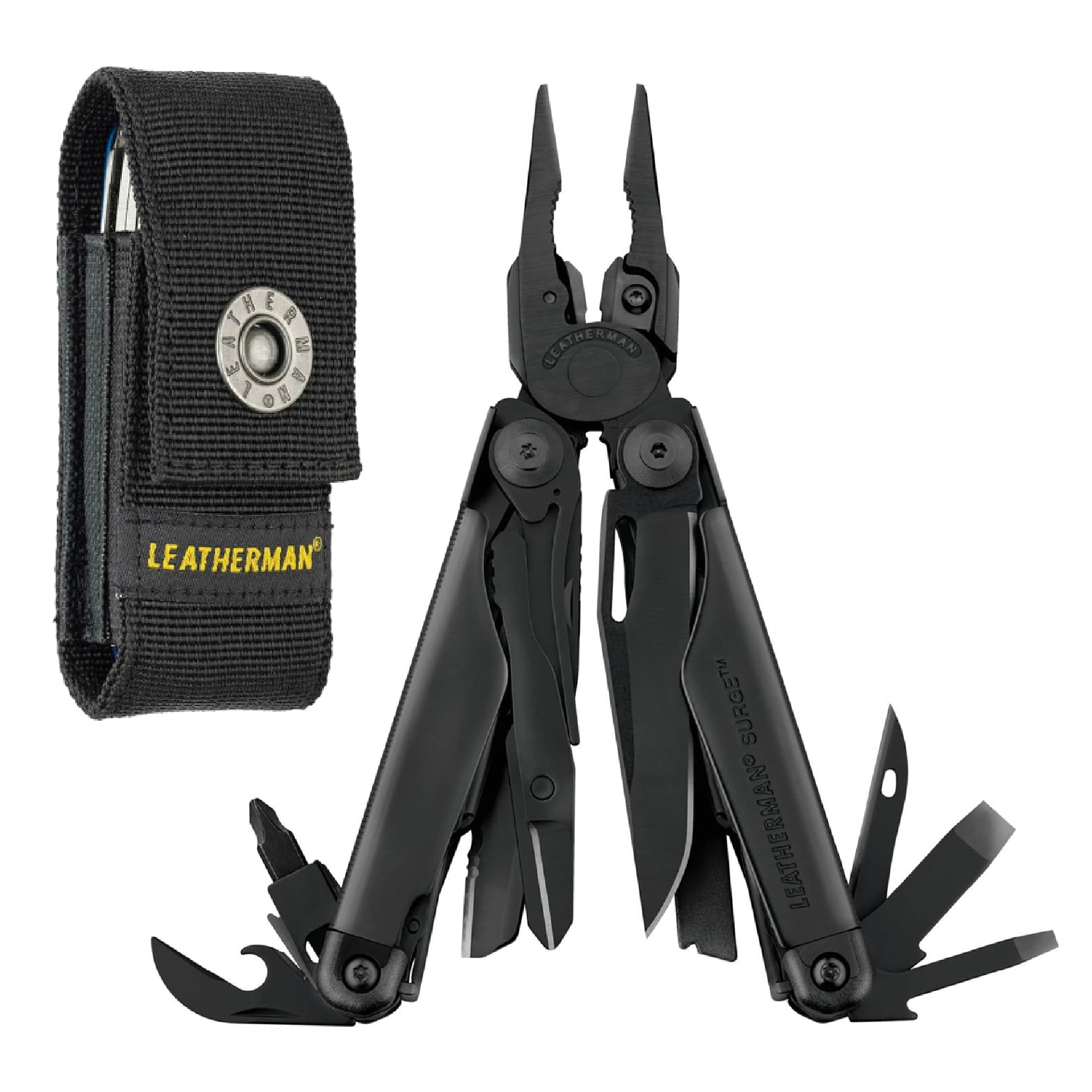 Leatherman SURGE BLACK Multi Tool With Button NYLON Sheath