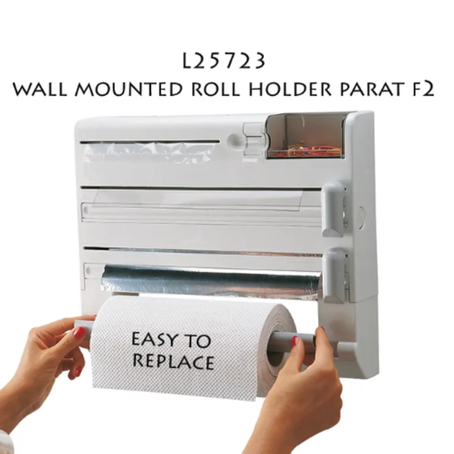 Leifheit L25723 Wall Mounted Roll Holder Parat Plus