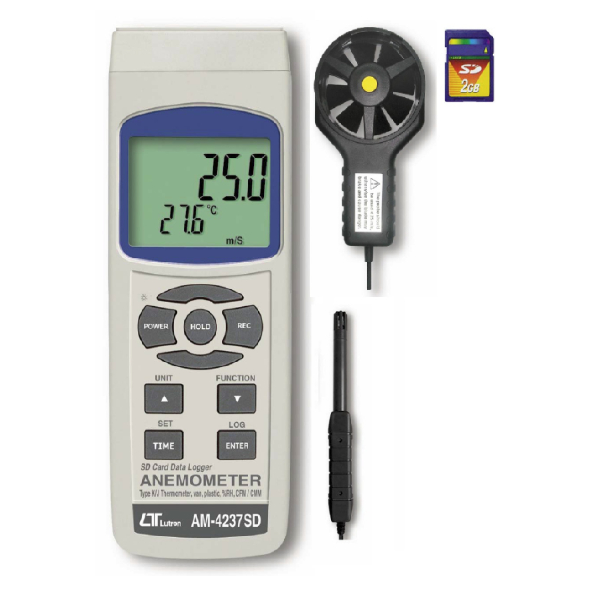 Lutron Electronic Anemometer AM-4237SD With Datalogger