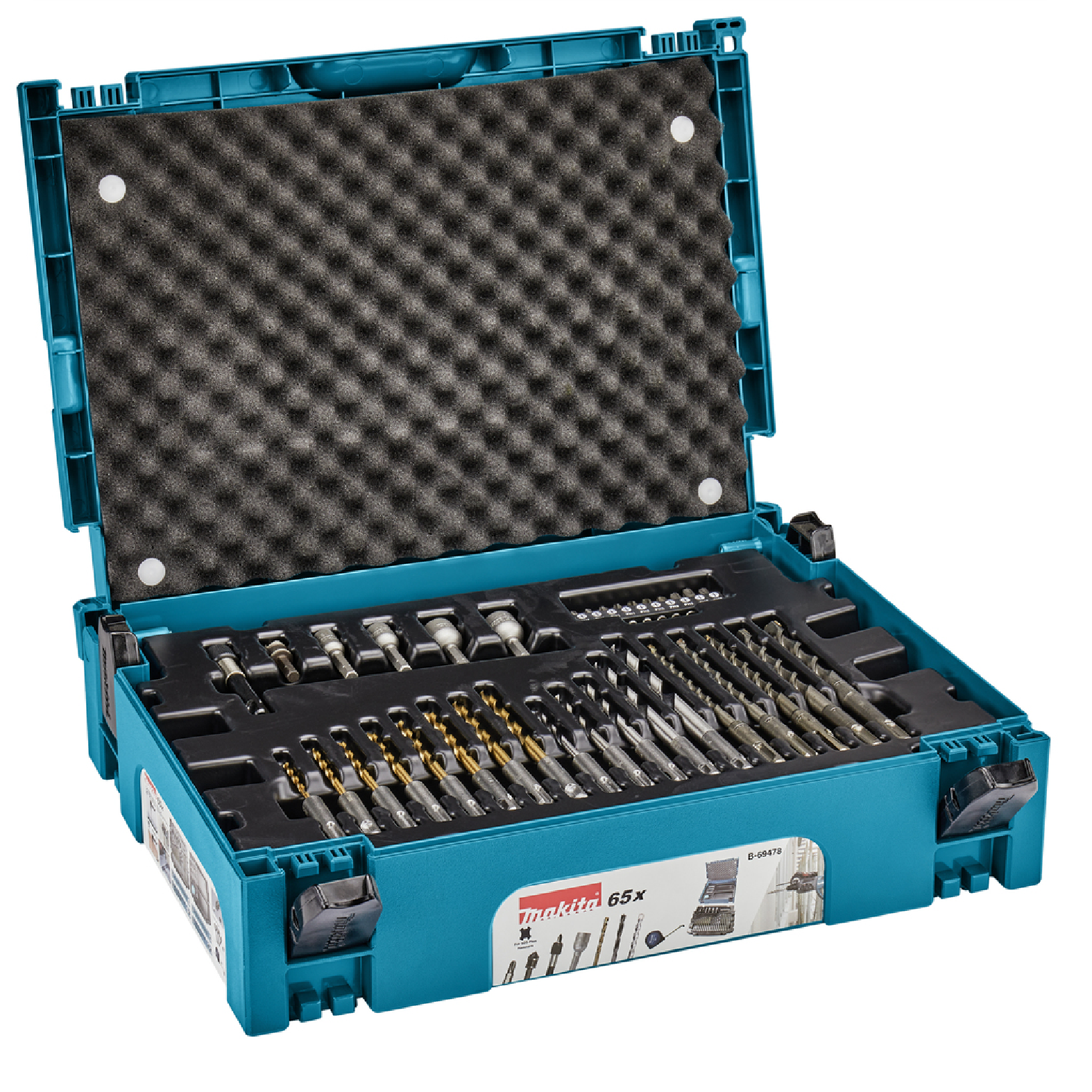 Makita 65PC Combination Set For SDS-Plus Hammers B-69478