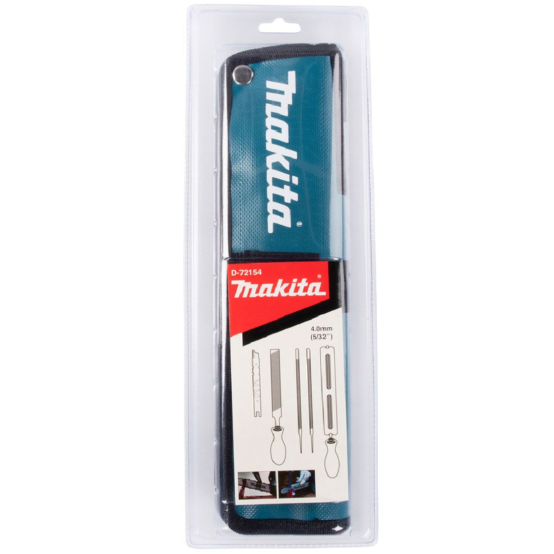 Makita D-72154 4MM Chain Blade SHARPENING Set In Roll Up Pouch