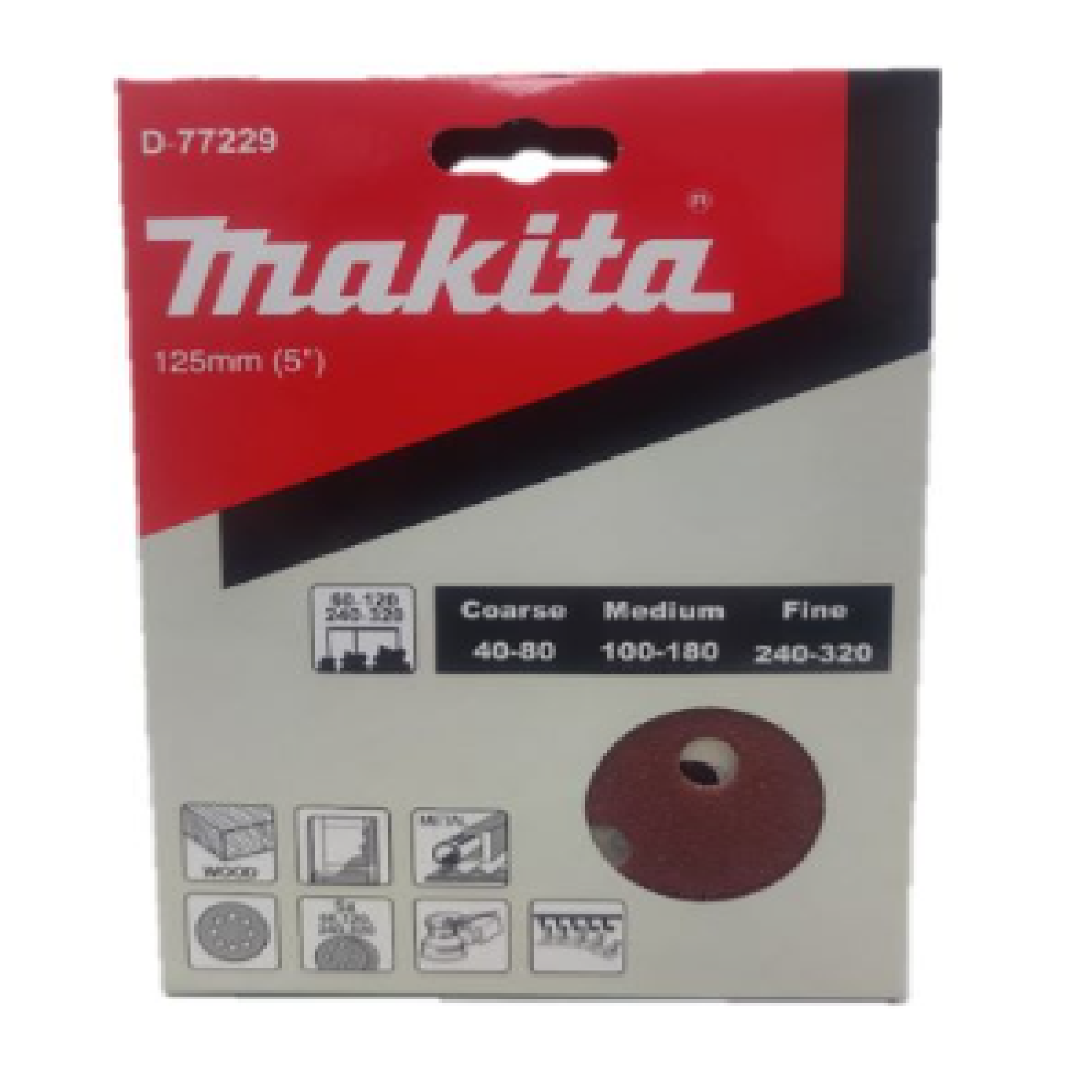 Makita D-77229 ASSORTMENT HOOK & LOOP Abrasives 5