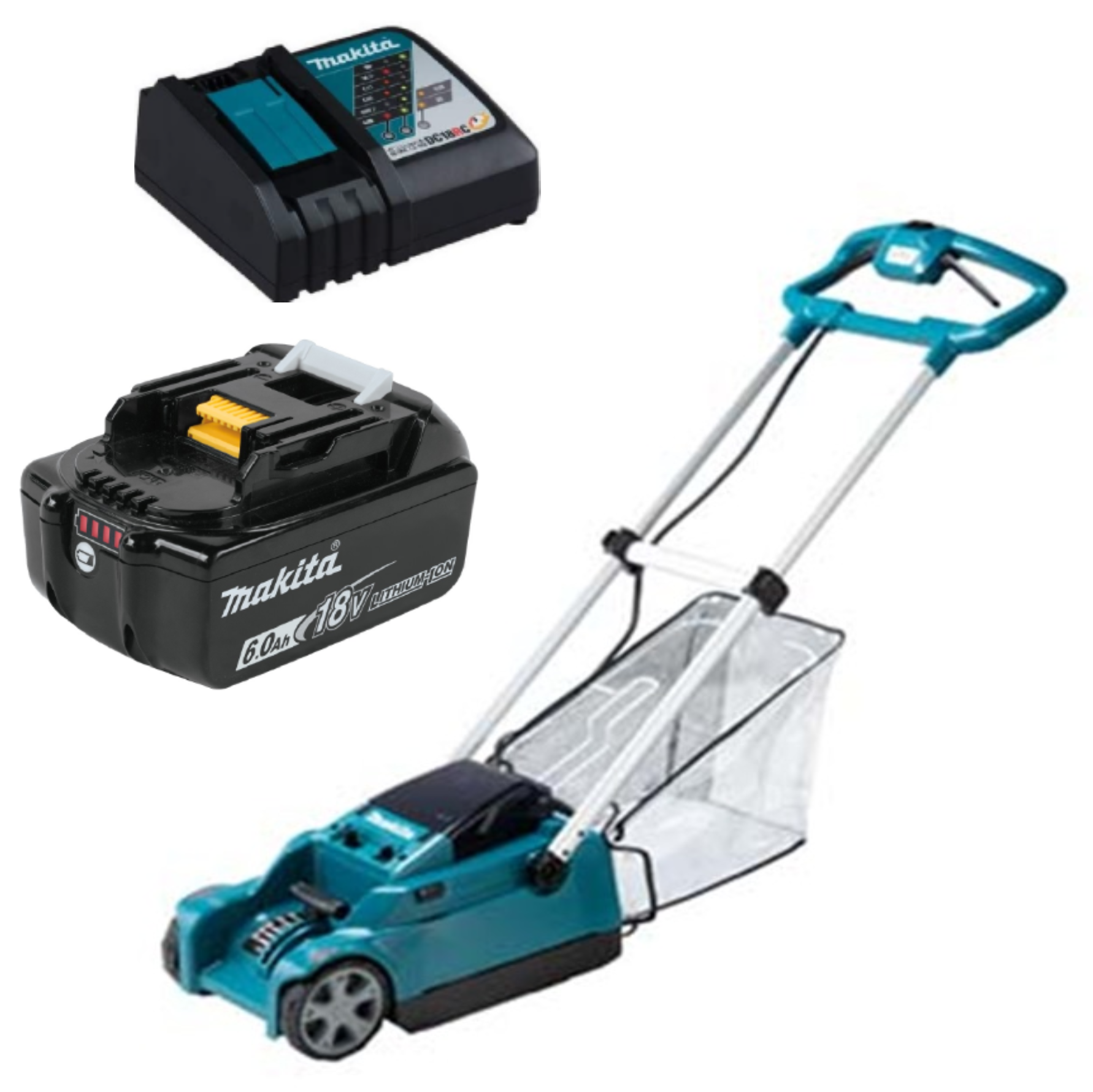 Makita DLM230RG 1 X 18V 6.0AH LI-ION Cordless Lawn Mower