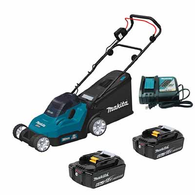 Makita DLM382Z Cordless Lawn Mower PLUS 2 X 18V 6.0AH LI-ION Battery Pack