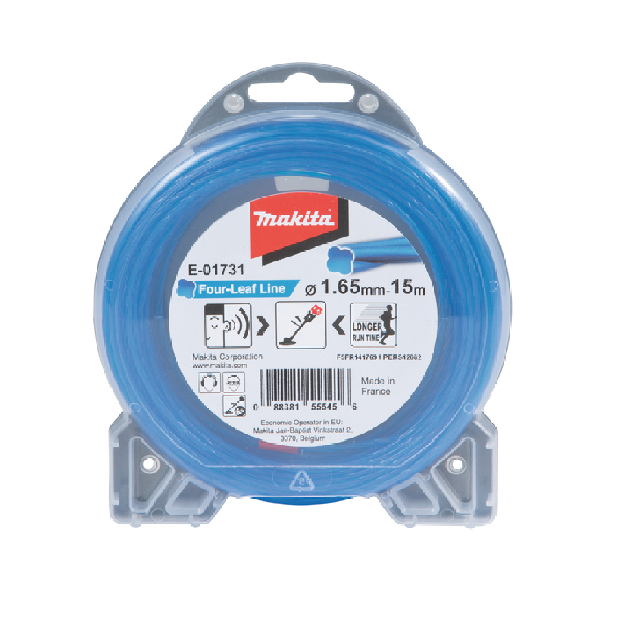 Makita E-01731 Four-Leaf Line Nylon Cord 1.65MM X 15M