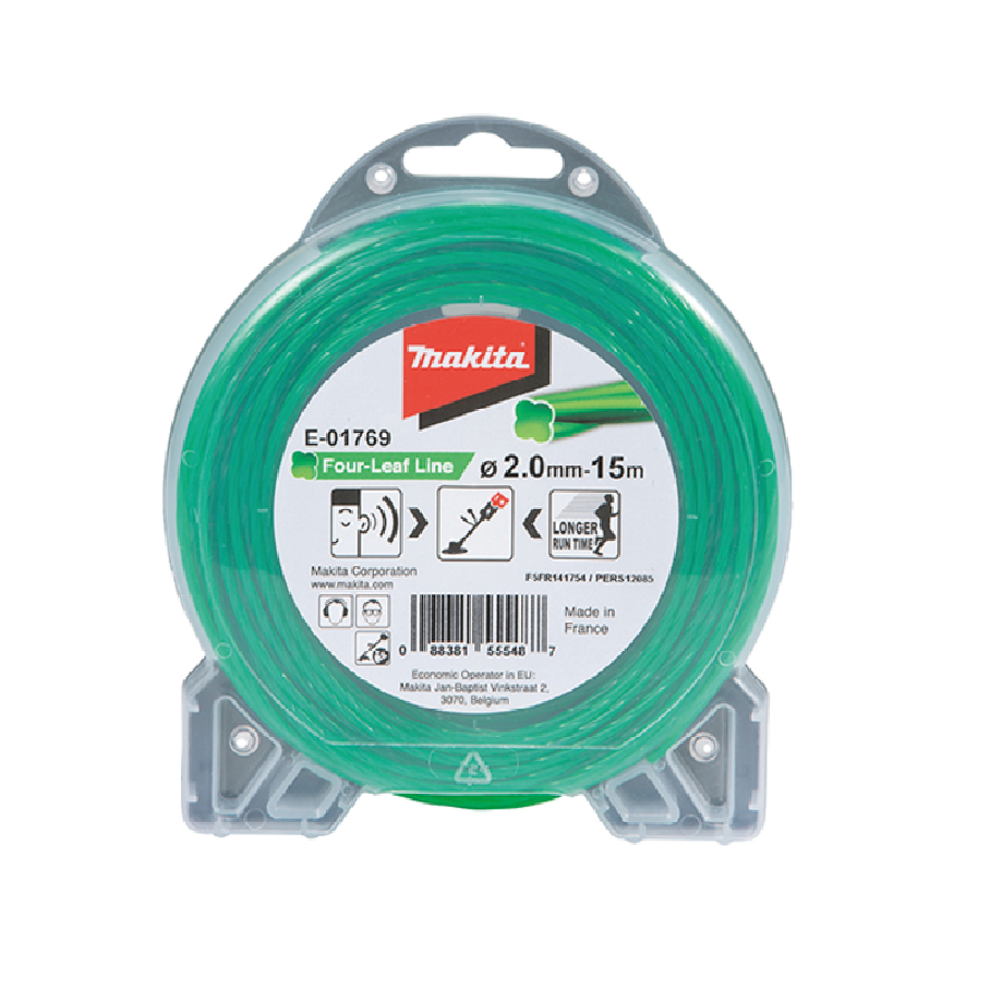 Makita E-01769 Four-Leaf Line Nylon Cord 2.0 X 15M