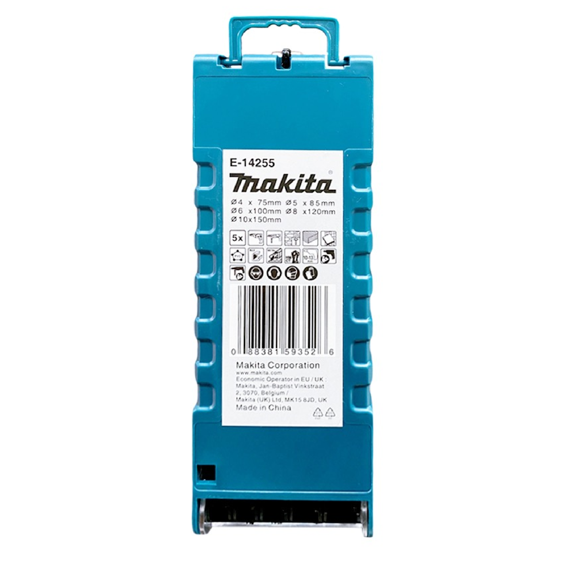 Makita E-14255 HMCT MULTI-PURPOSE Drill Bit With Straight Shank 5PC Set