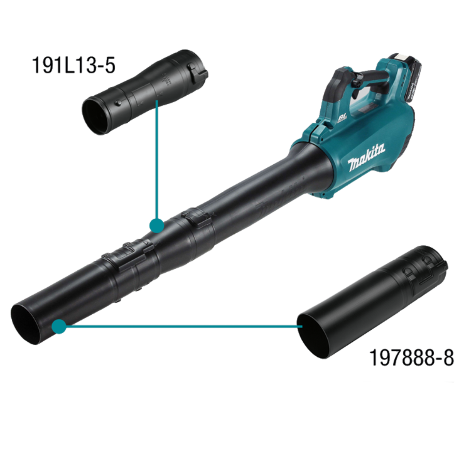 Makita Extender Blower Nozzle Black 197888-8 For DUB184Z