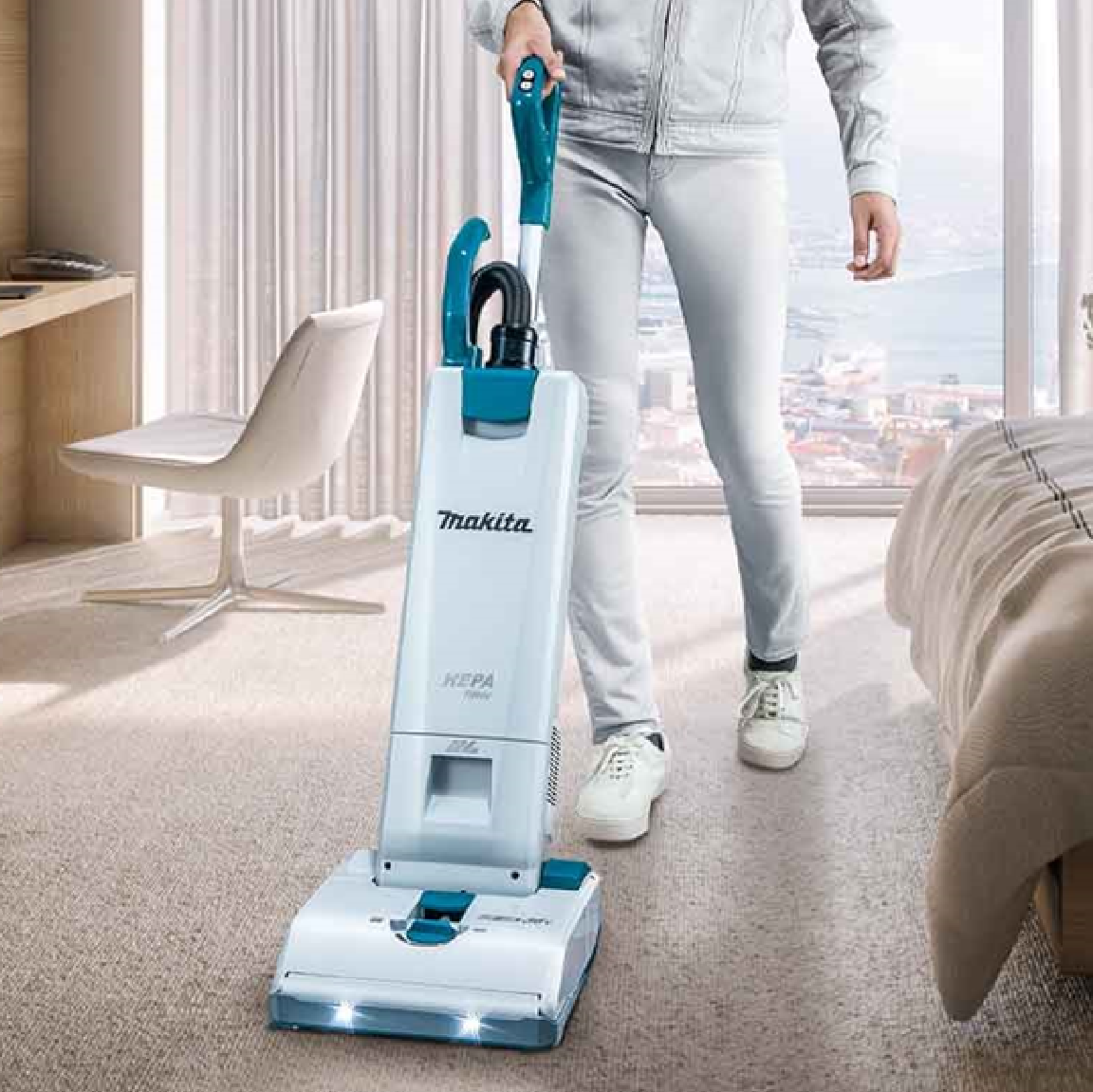 Makita LXT 18V Brushless 15L Upright Vacuum Cleaner HEPA DVC560Z BARE UNIT