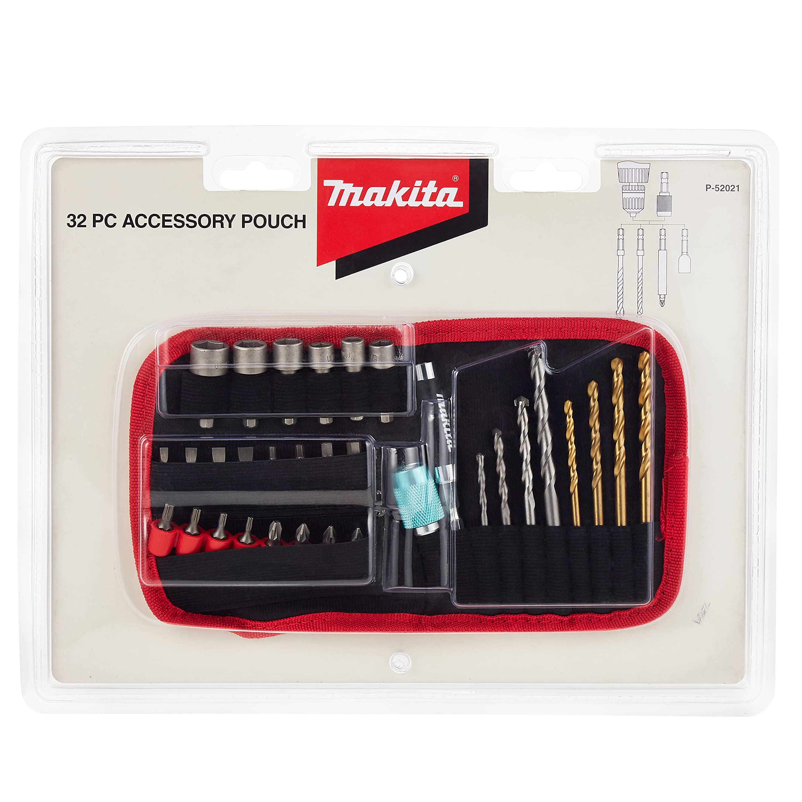 Makita P-52021 MAKLOK 32PC Accessory POUCH SET