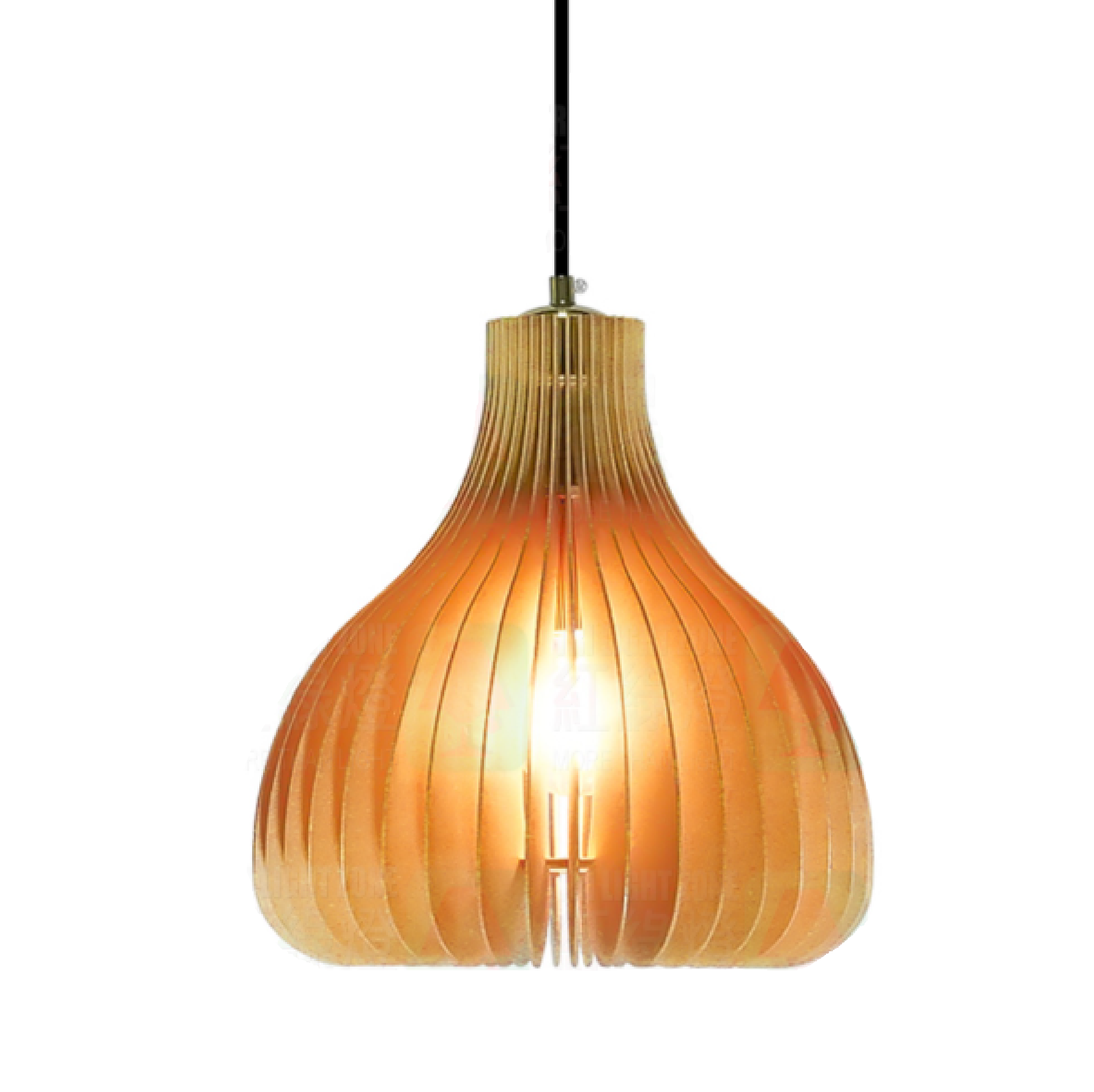 MIKA BASS WOOD Pendant Lamp E27 9
