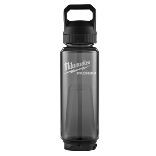 MILWAUKEE PACKOUT 1005ML Plastic Bottle With Chug Lid BLACK 4932498640