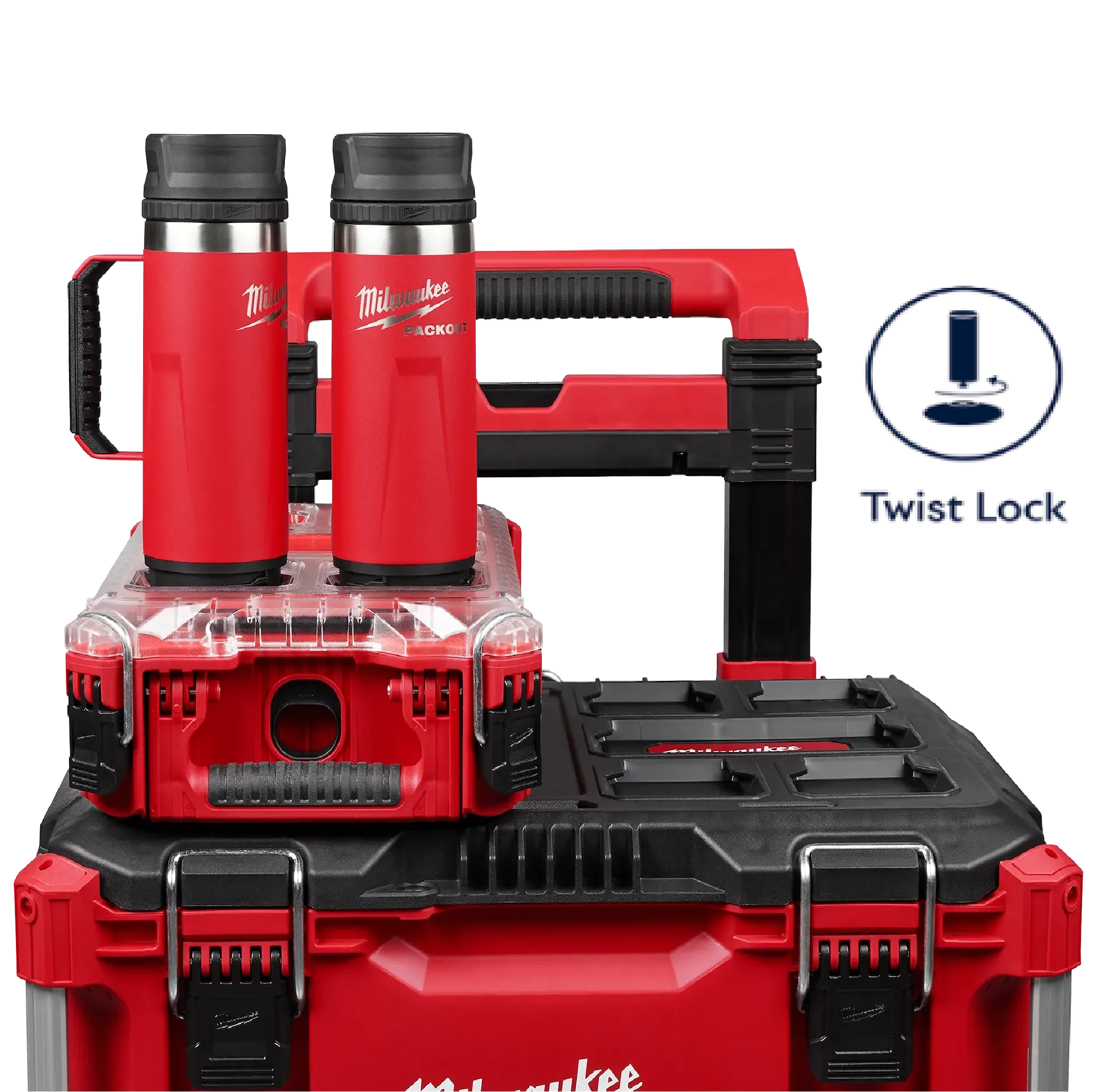 MILWAUKEE PACKOUT 18 OZ Insulated Mug With Sip Lid RED 48-22-8394R