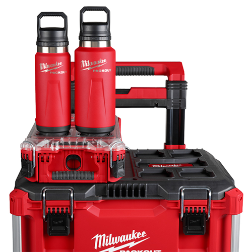 MILWAUKEE PACKOUT 18oz (530ML) Insulated Bottle With Chug Lid RED 48-22-8382R