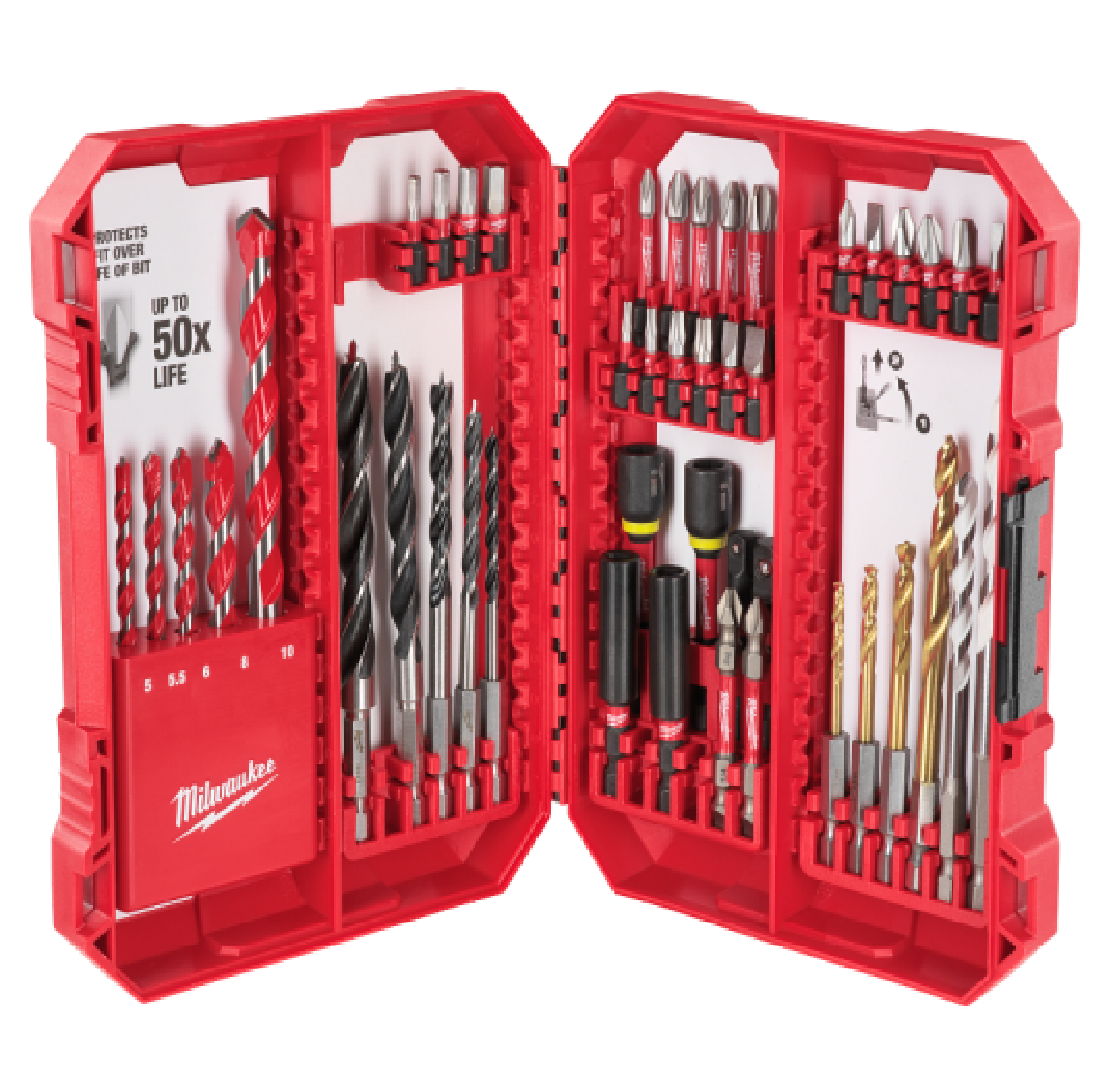 MILWAUKEE SHOCKWAVE Impact Duty Drill & Drive Bit Set 46PC 48-32-5148