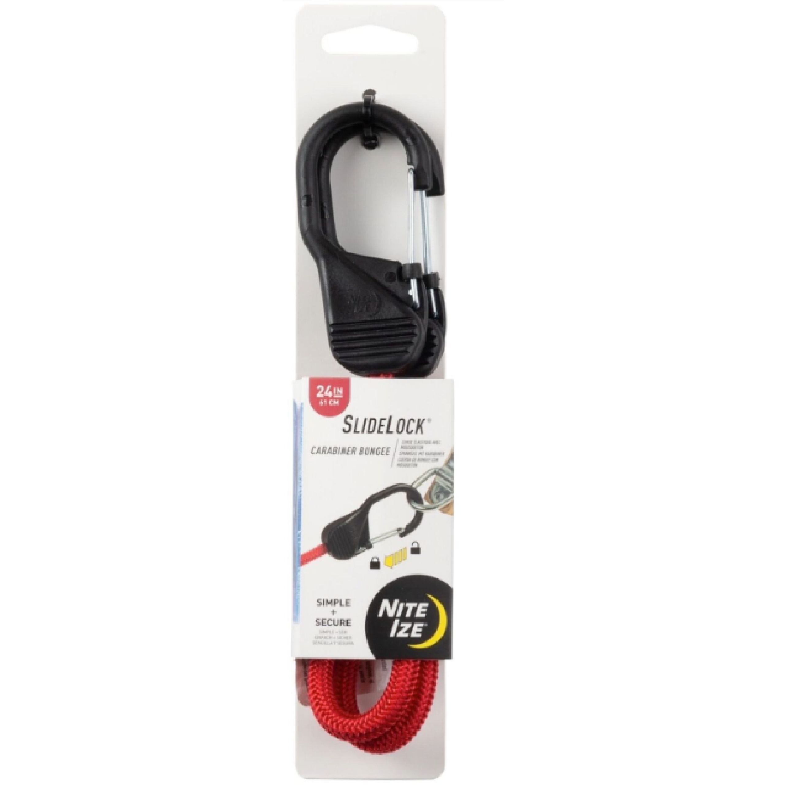 NITE IZE SLIDELOCK Carabiner Bungee 24