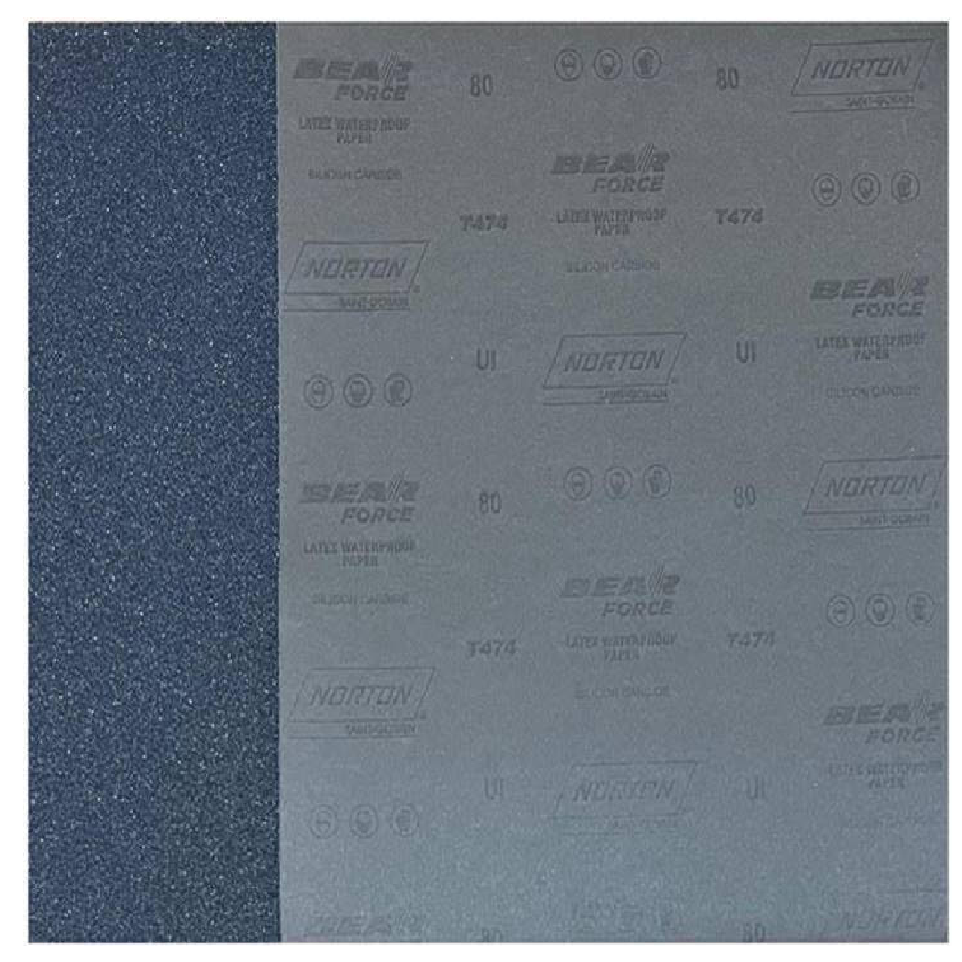 Norton BEAR FORCE Latex Waterproof Abrasive Paper 9