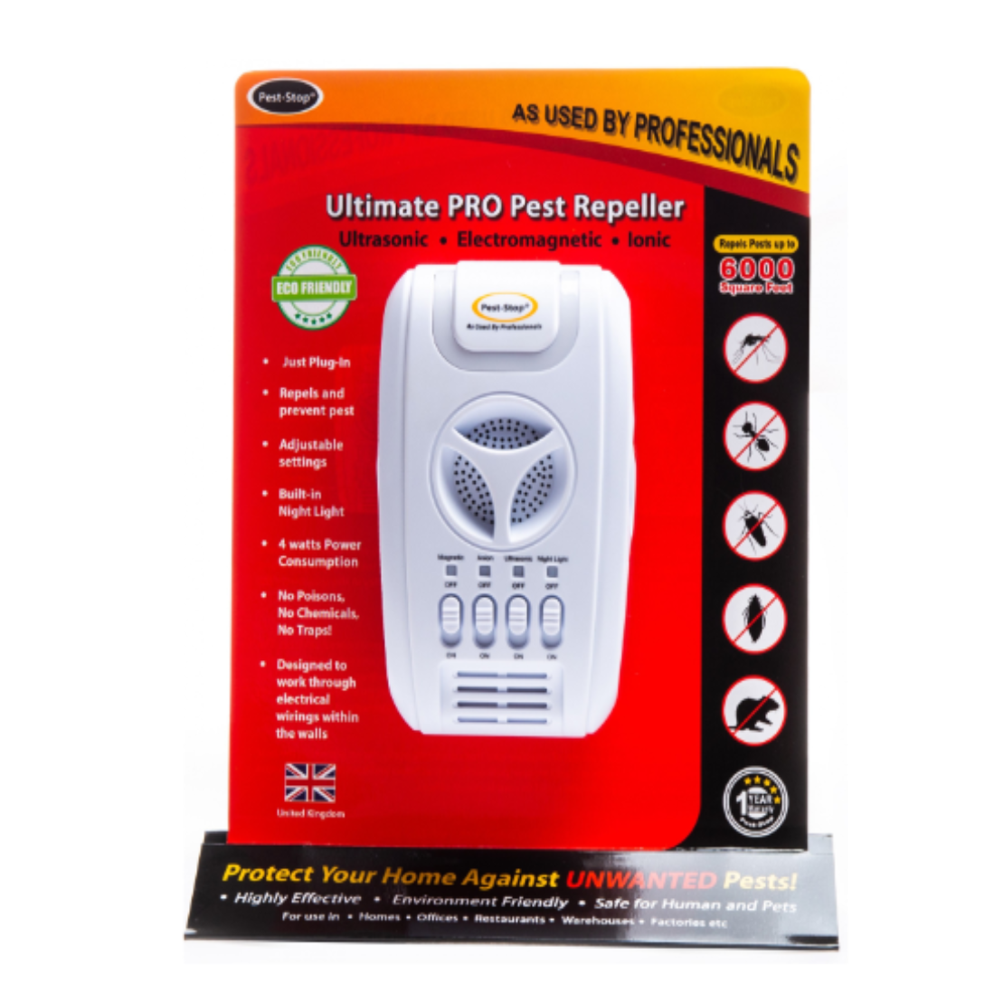 OLEE Ultimate PRO Pest Repeller PEST STOP 6000PRO