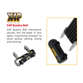 OnGuard Revolver 8128 Bicycle Bike Link Plate Key Lock 79CM LENGTH