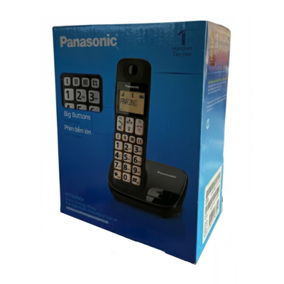 Panasonic KX-TGE110CXB Digital Cordless Phone BLACK