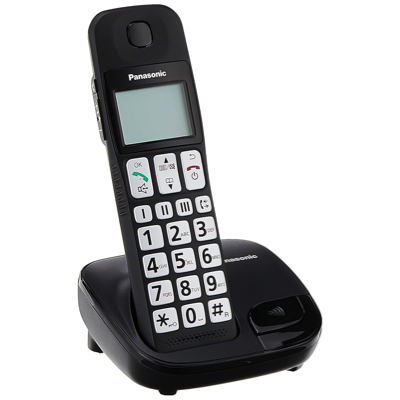 Panasonic KX-TGE110CXB Digital Cordless Phone BLACK