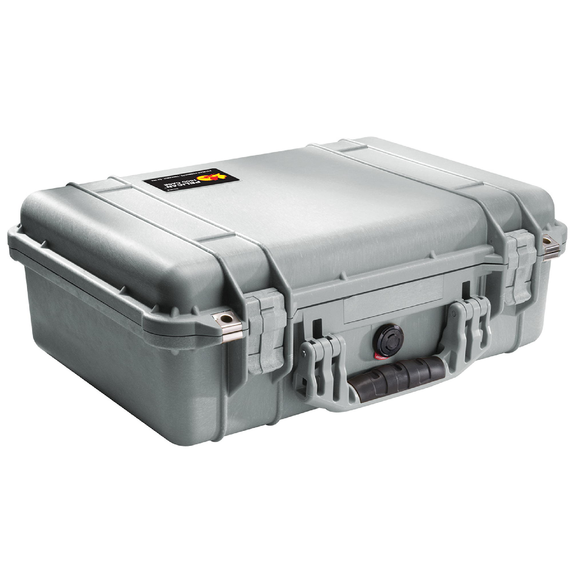 Pelican 1500 Protector Case - Silver With Internal Foam