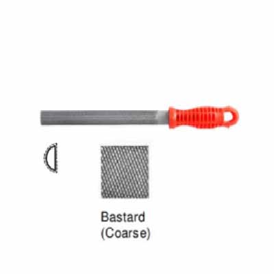Projobber Half Round File With Handle (Bastard)