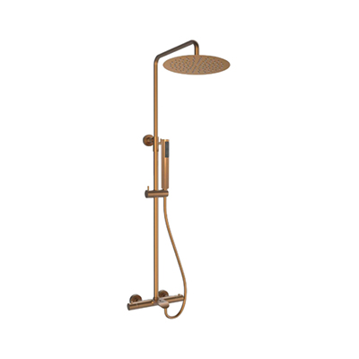 RIGEL W2-R-TSME14418T Thermostatic BRUSHED COPPER Rain Shower Set