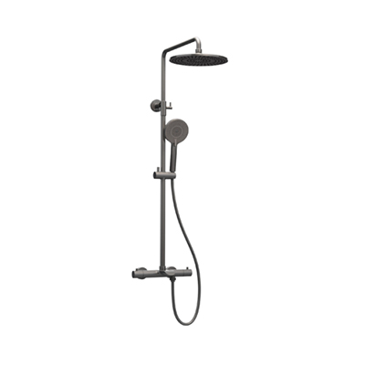RIGEL W2-R-TSME14418T Thermostatic GUN METAL Rain Shower Set