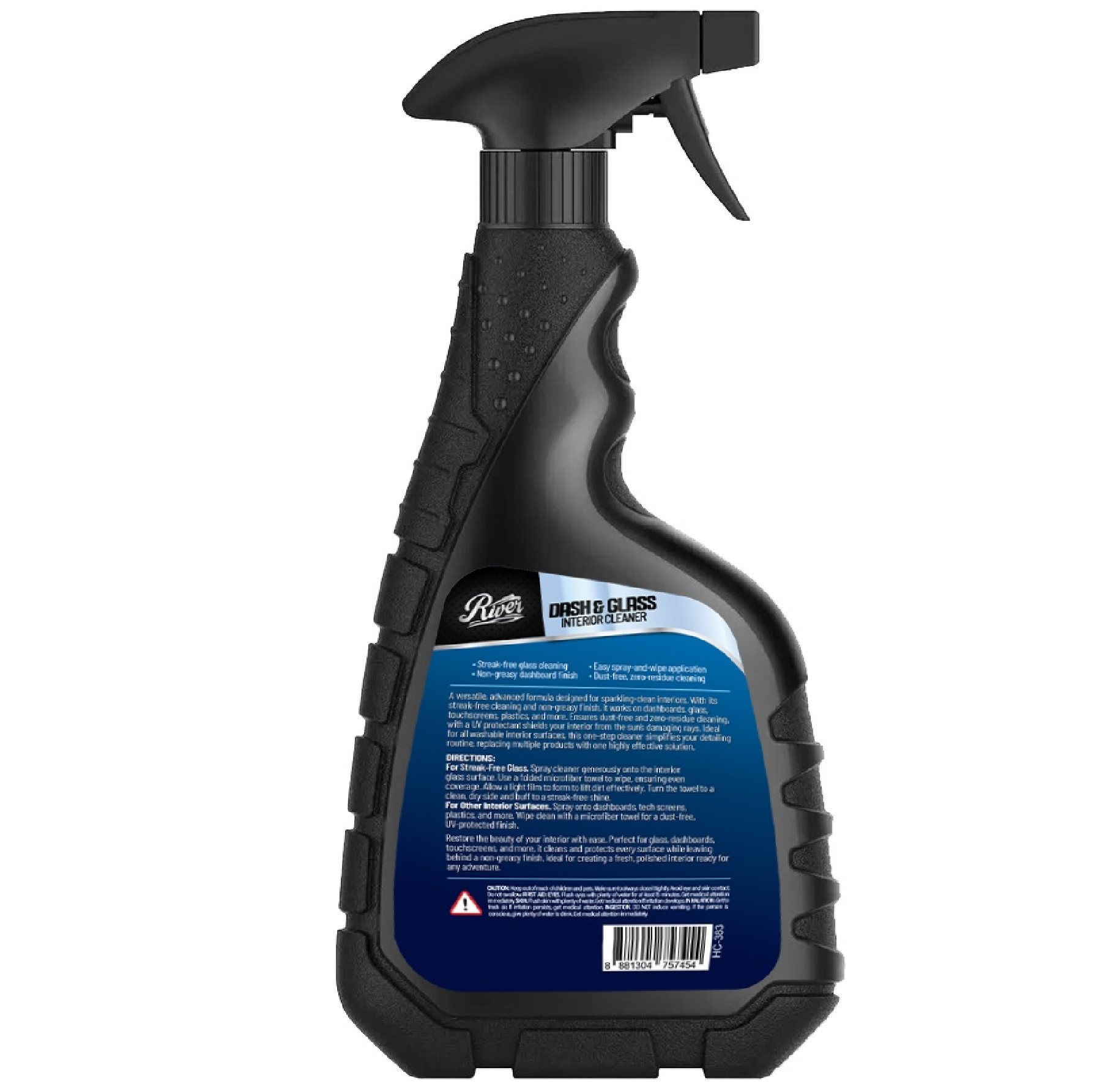 River Automotive DASH & GLASS Interior Cleaner & Detailer 500ML