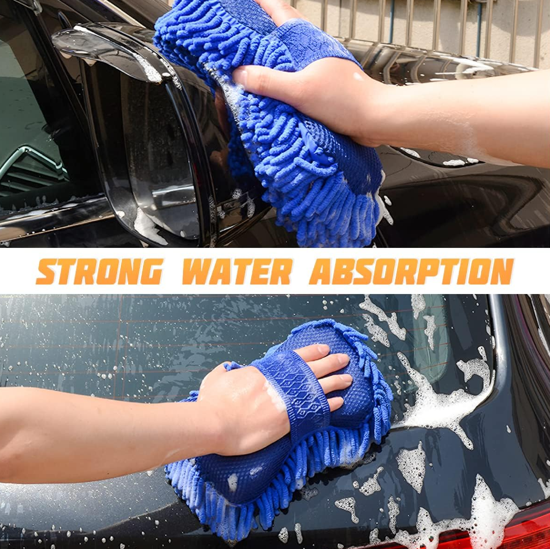 River CAR WASH MITT Premium Microfiber WASH SPONGE
