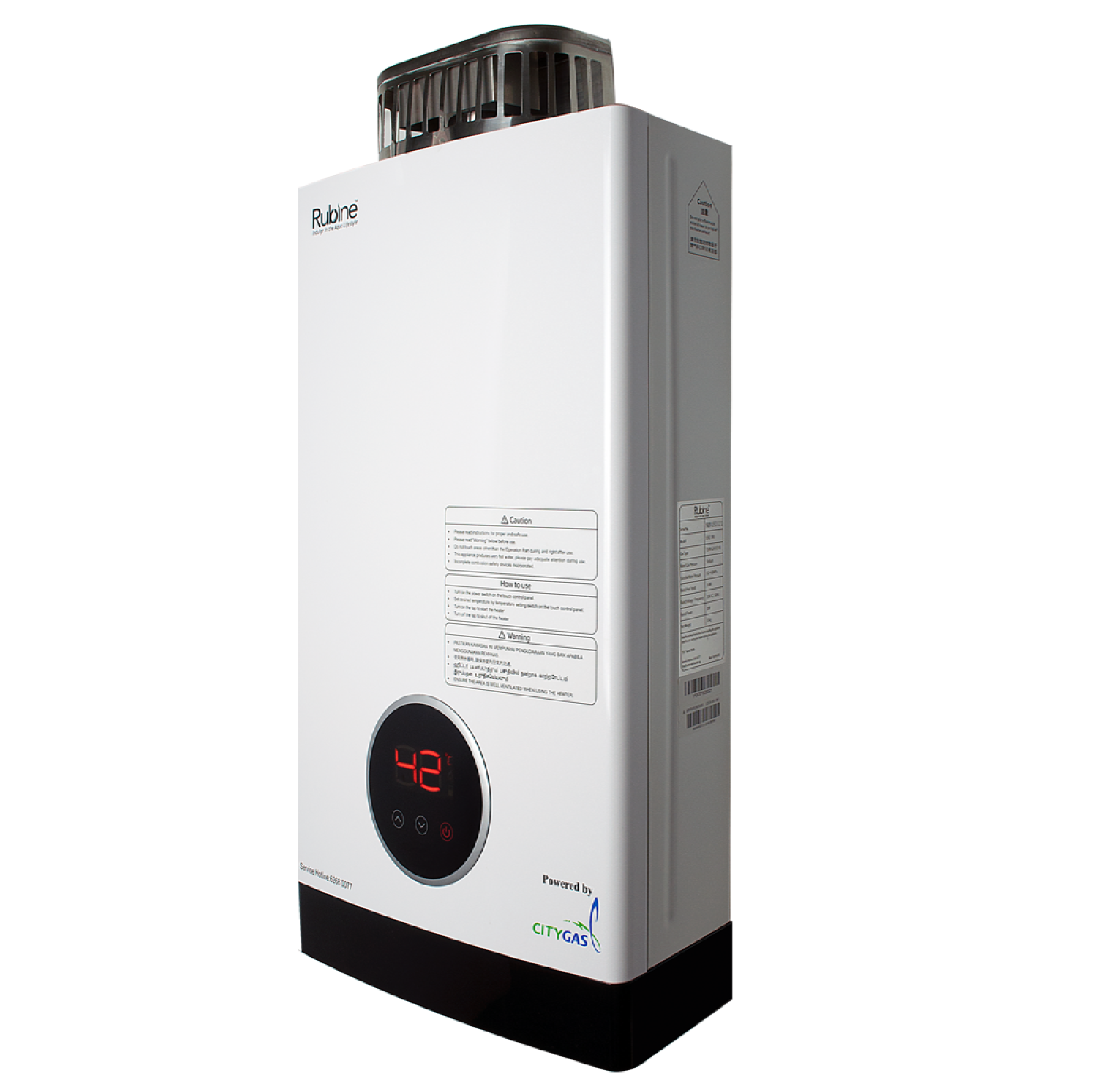 Rubine BENE 10FE Instant Gas Water Heater POWERED BY CITYGAS (INCLUDE INSTALLATION BY CITYGAS)