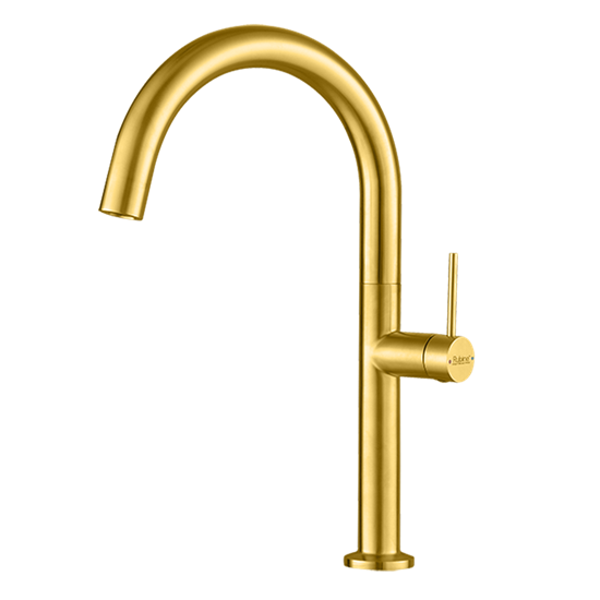 Rubine INOX Kitchen Sink MIXER Tap HOT & COLD CLASSIC GOLD INOX 7743 GD