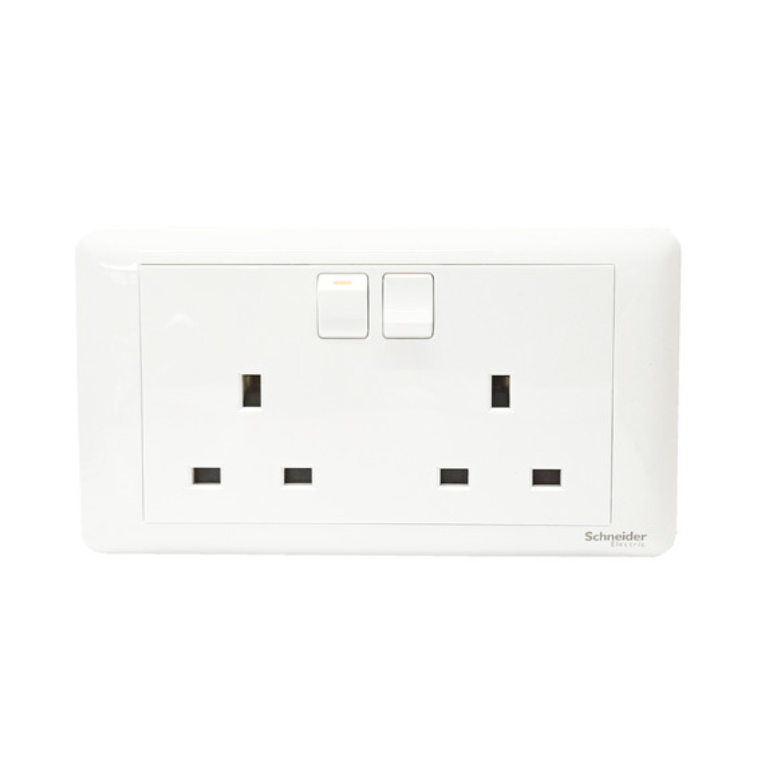 Schneider Electric Affle Plus White 2 X 13A Switch Socket