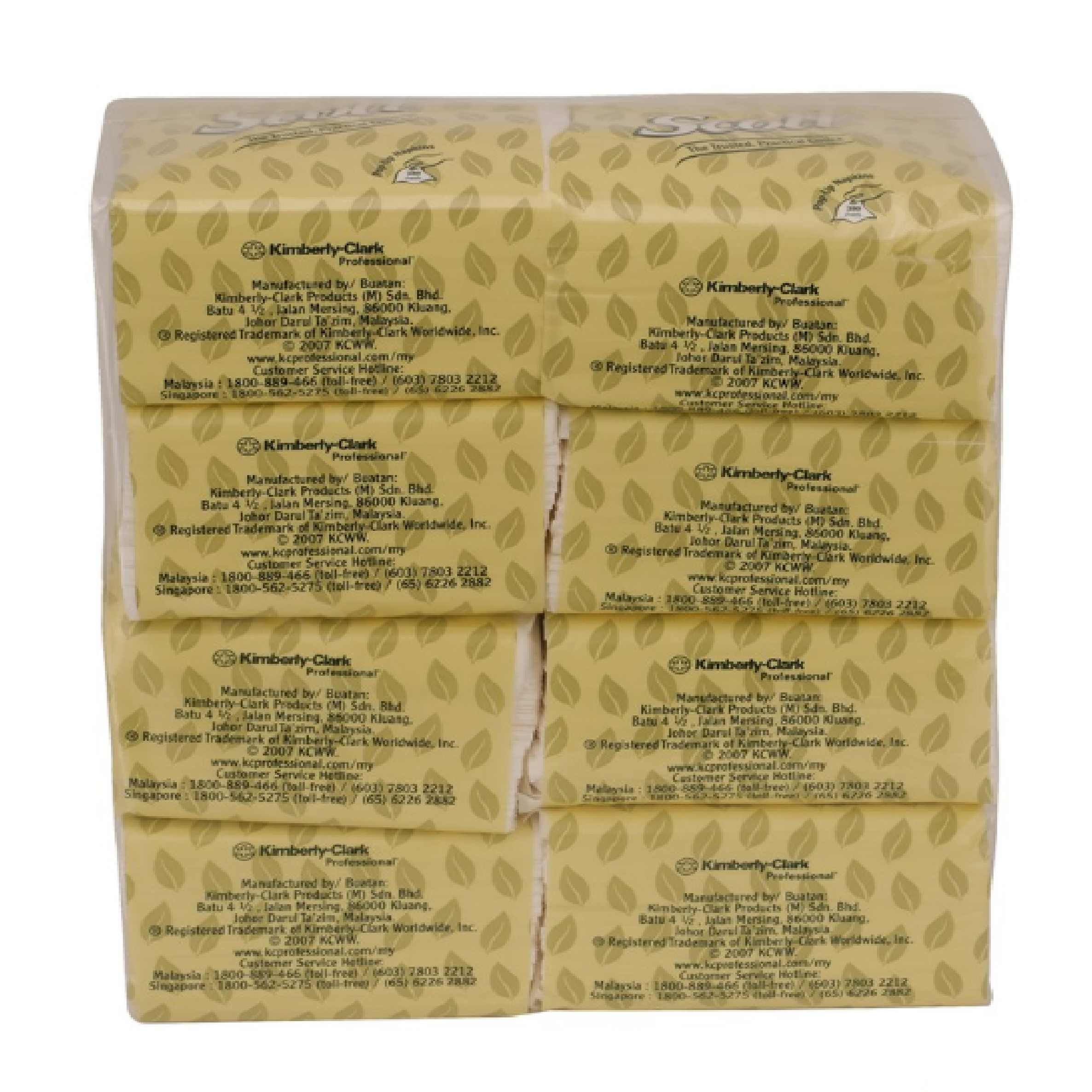 SCOTT 1-PLY POP UP Tissue 8 PACKS/BOX KCP16191