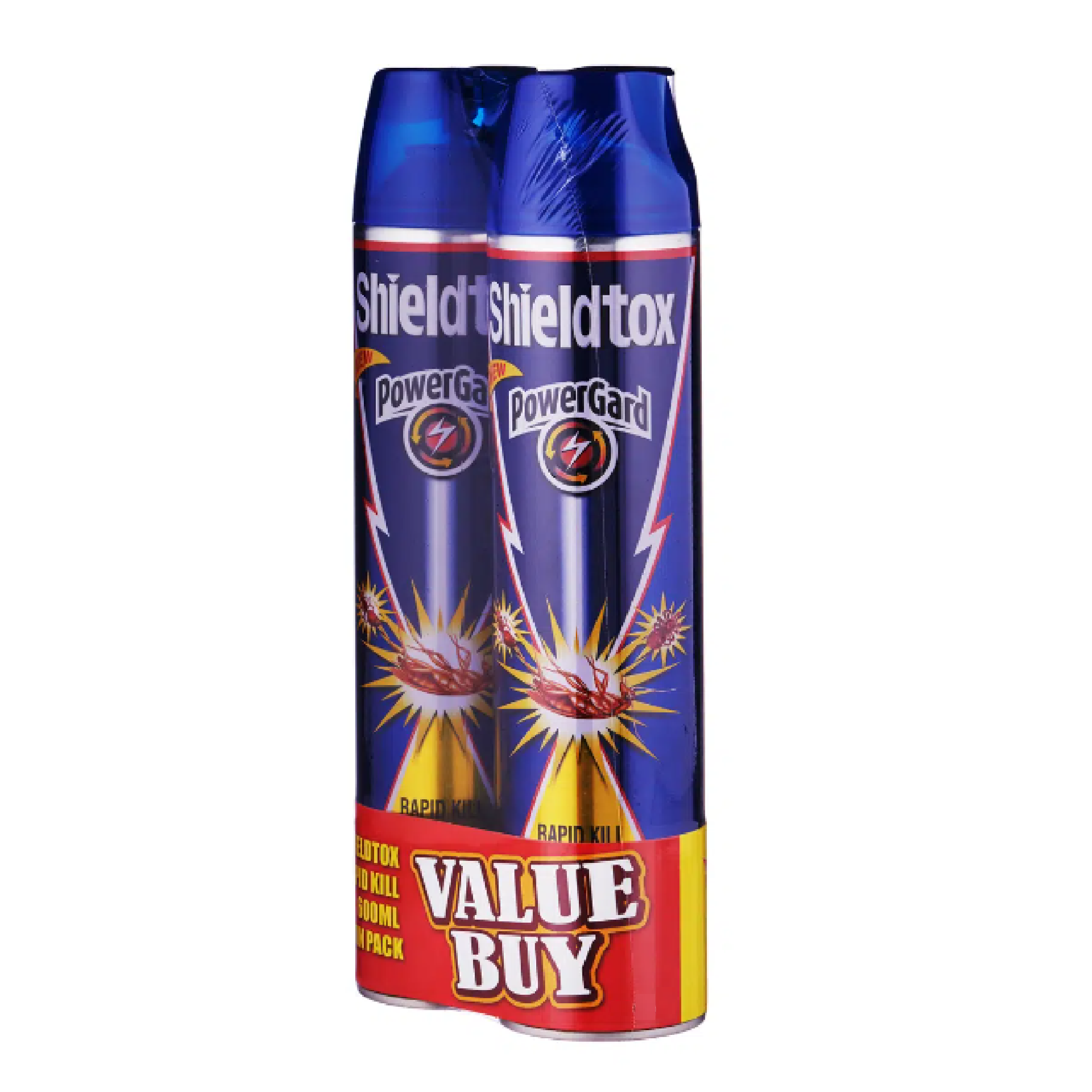 Shieldtox 2 X 600ML Rapid Insect Killer Spray POWERGARD