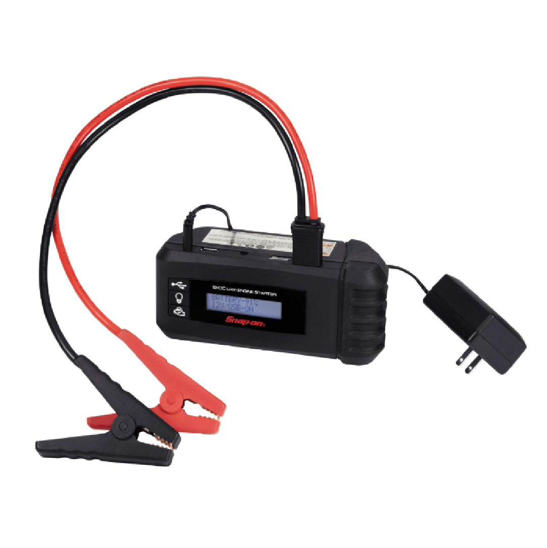 SnapOn EEJP201MBK 12V LI-ION Compact Engine Starter, USB Charger and Light