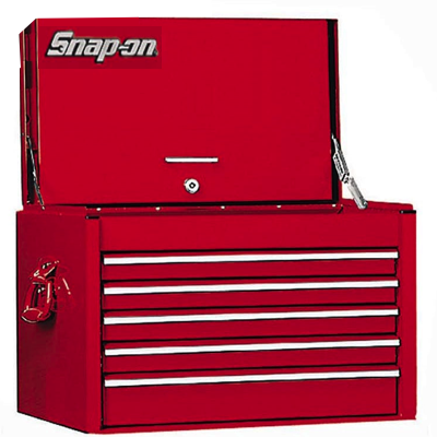 SnapOn KRA2055FPBO Top Chest 5 Drawers RED