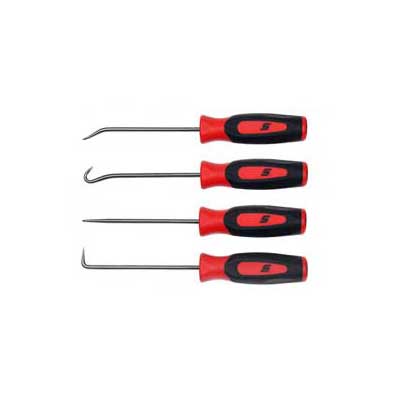 SnapOn SGASA204CR 4PC Instinct Soft Grip Miniature Pick Set
