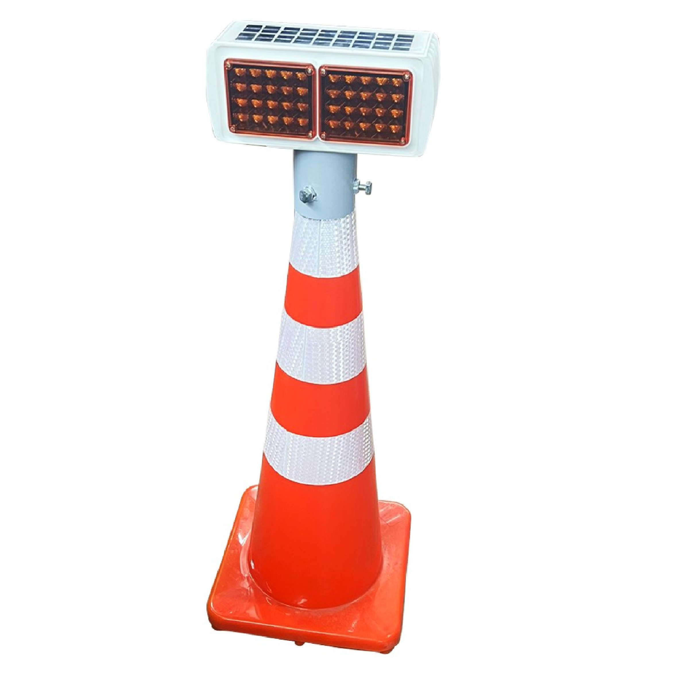 SOLAR LED Warning Light (Yellow) For Safety Cones