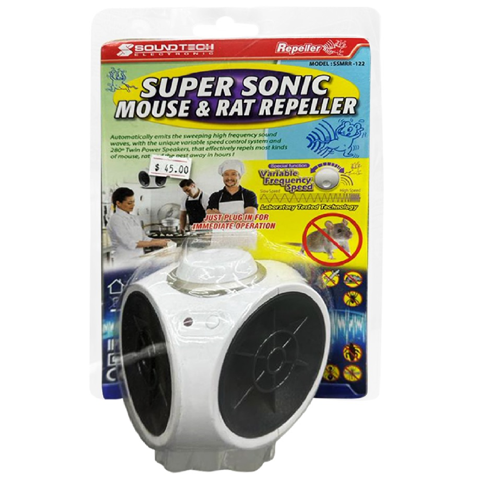 Soundteoh Super Sonic Mouse & Rat Repeller SSMRR-122